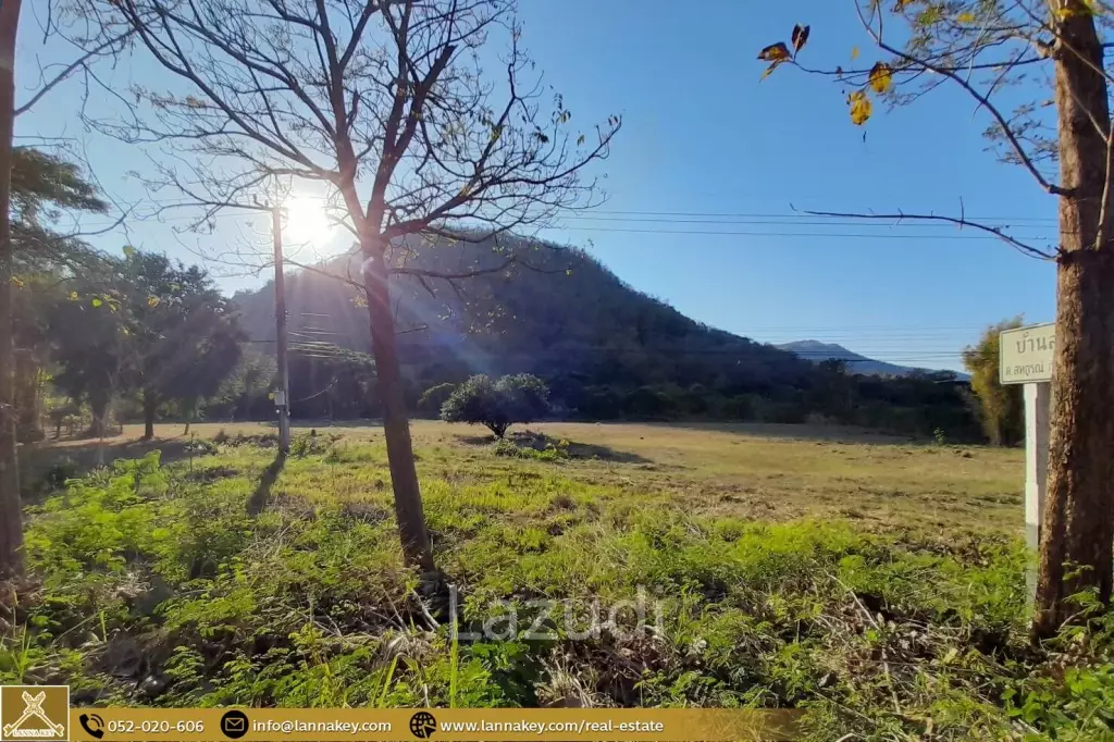 Land for sale next to the Cave at Mae On, Chiang Mai.