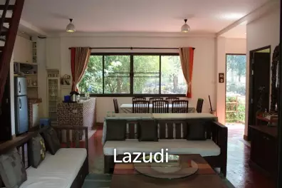 บ้าน 2 ห้องนอนท่ามกลางธรรมชาติ ใกล้วัดร่องขุ่น
