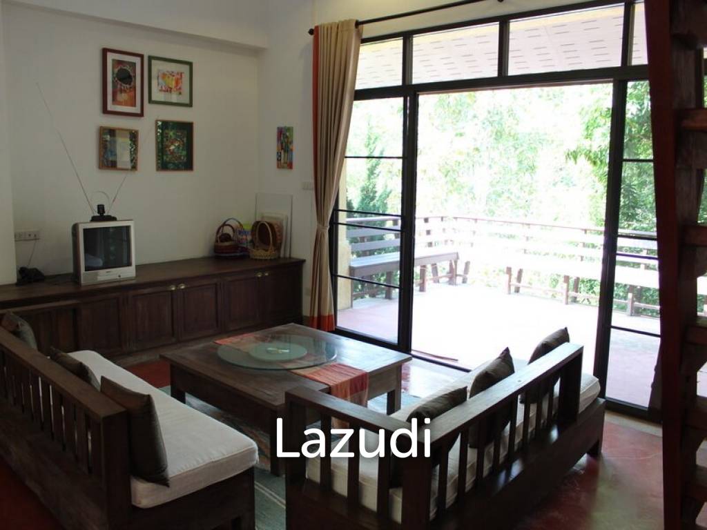 บ้าน 2 ห้องนอนท่ามกลางธรรมชาติ ใกล้วัดร่องขุ่น