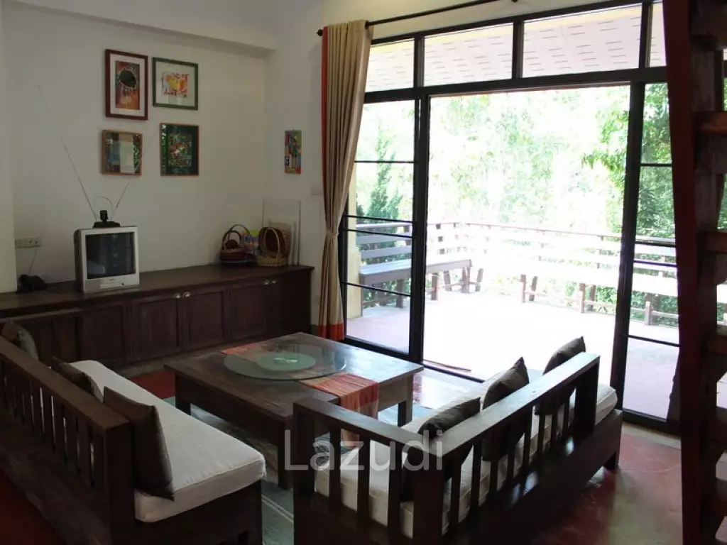 บ้าน 2 ห้องนอนท่ามกลางธรรมชาติ ใกล้วัดร่องขุ่น