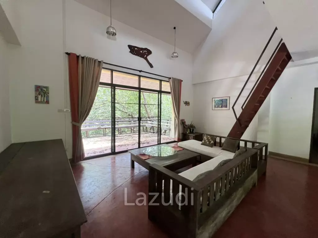 บ้าน 2 ห้องนอนท่ามกลางธรรมชาติ ใกล้วัดร่องขุ่น