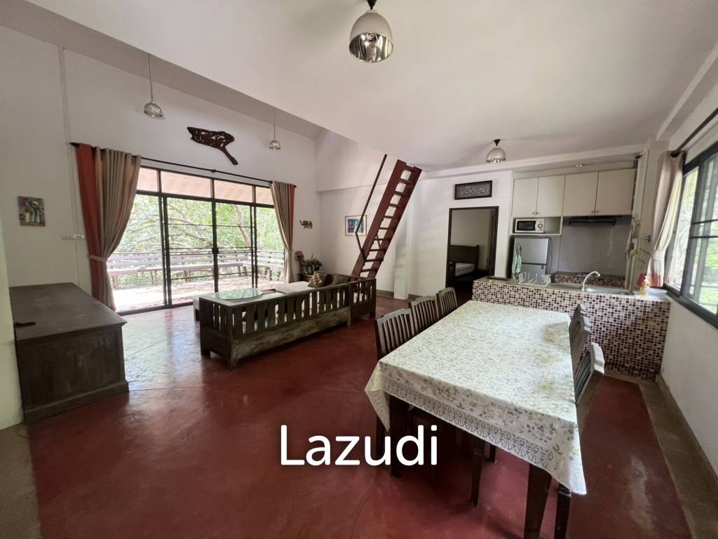 บ้าน 2 ห้องนอนท่ามกลางธรรมชาติ ใกล้วัดร่องขุ่น