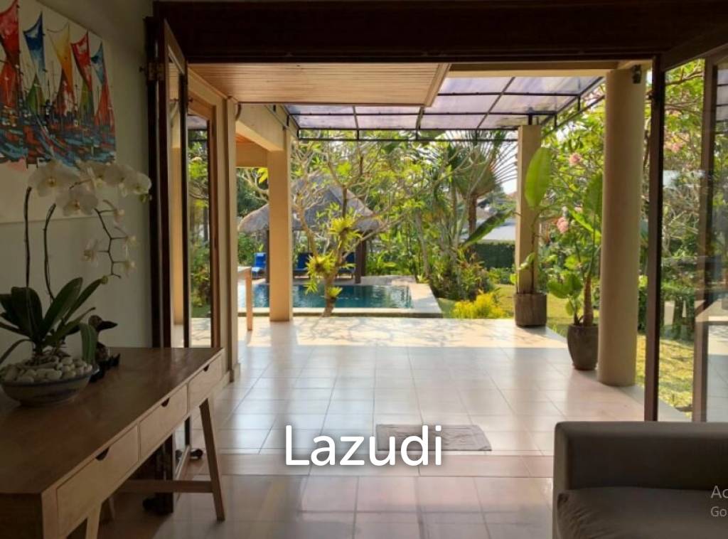 Investasi hak milik villa 3 kamar dengan pemandangan sawah di Berawa BALI