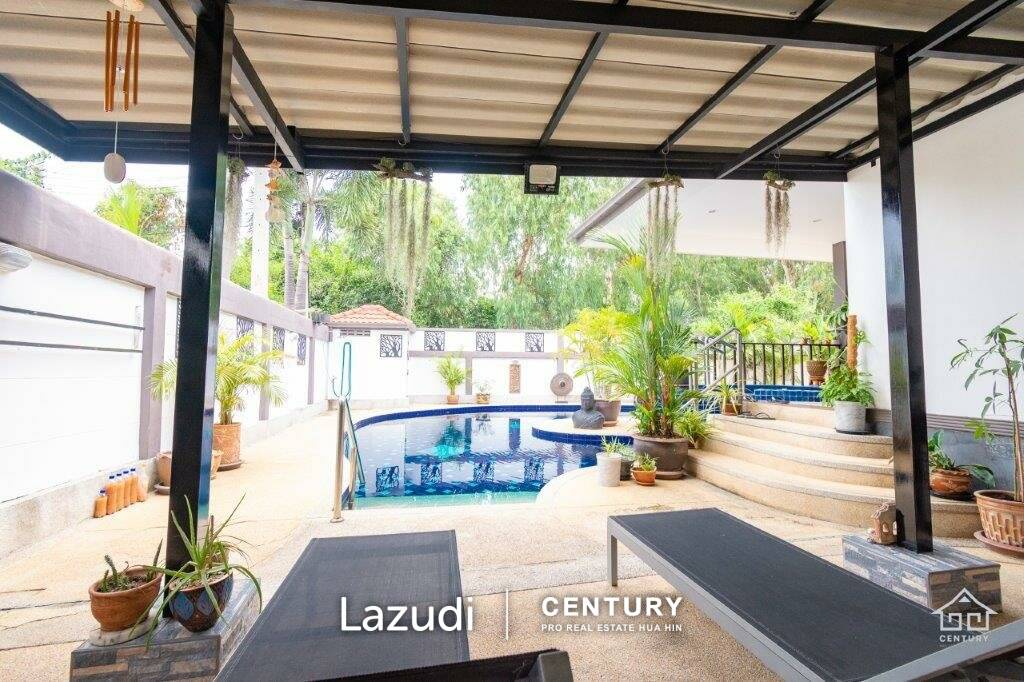 CRYSTAL VIEWS : Good design 3 bed pool villa on corner plot