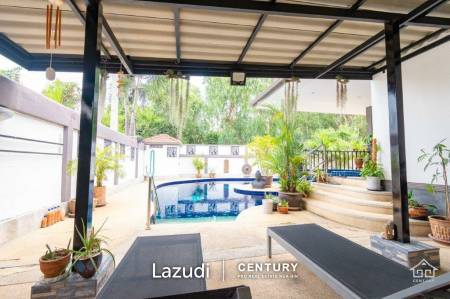 CRYSTAL VIEWS : Good design 3 bed pool villa on corner plot