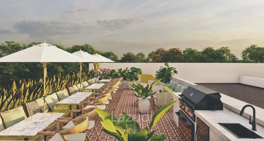 Beautiful mezzanine 2 room apartment in Berawa Bali