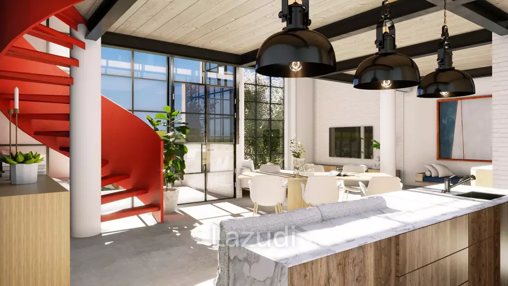 Beautiful mezzanine 2 room apartment in Berawa Bali