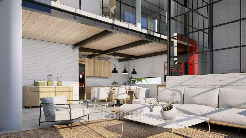 Beautiful mezzanine 2 room apartment in Berawa Bali