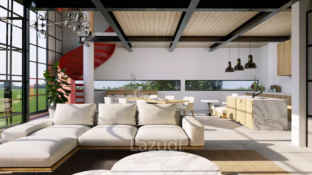 Beautiful mezzanine 2 room apartment in Berawa Bali
