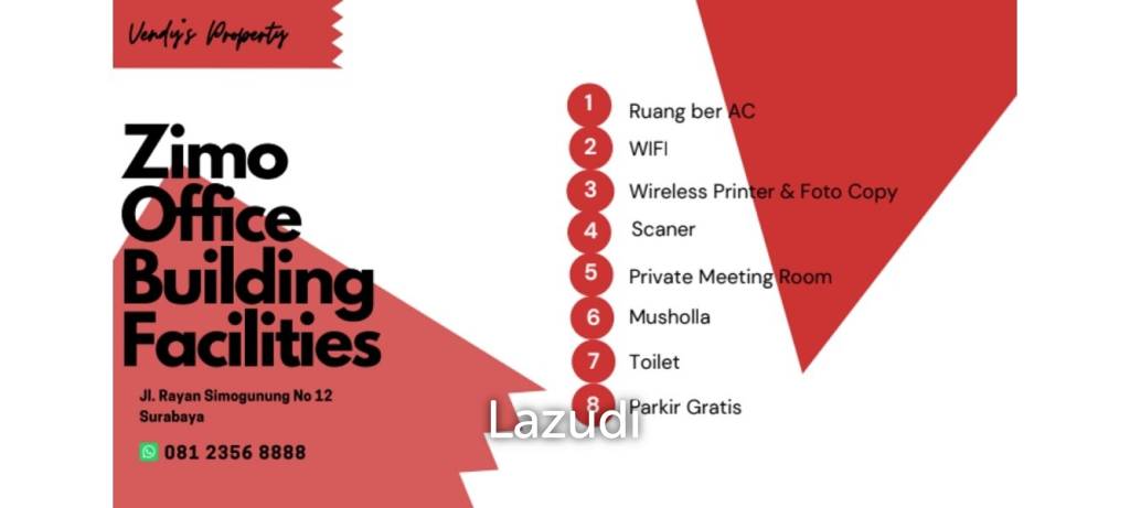 Sewa Kantor Coworking Space di Surabaya Dekat Kampus UWKS, Ciputra World Surabaya, Islamic Centre Surabaya