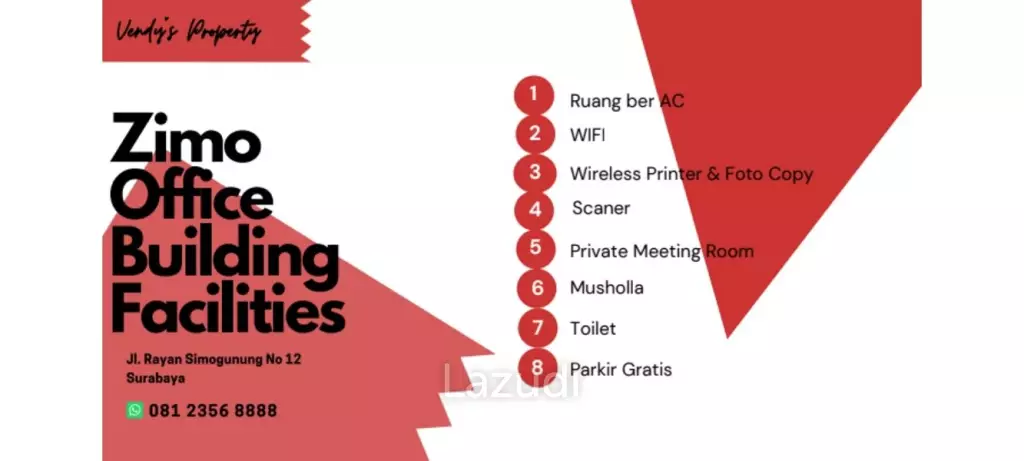 Sewa Kantor Coworking Space di Surabaya Dekat Kampus UWKS, Ciputra World Surabaya, Islamic Centre Surabaya