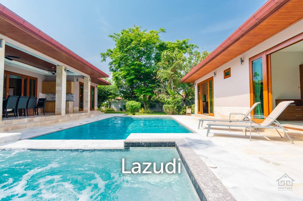 บ้านพูลวิลล่าหรู  4 ห้องนอน ที่ปราณบุรี ใกล้เขากะโหลก