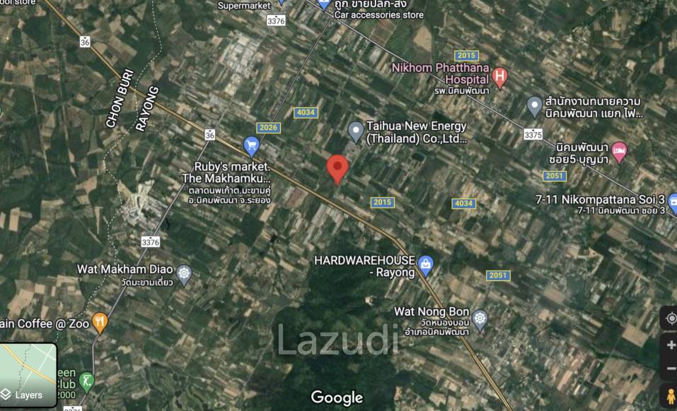 Industrial Land for sale in Rayong on Route 36