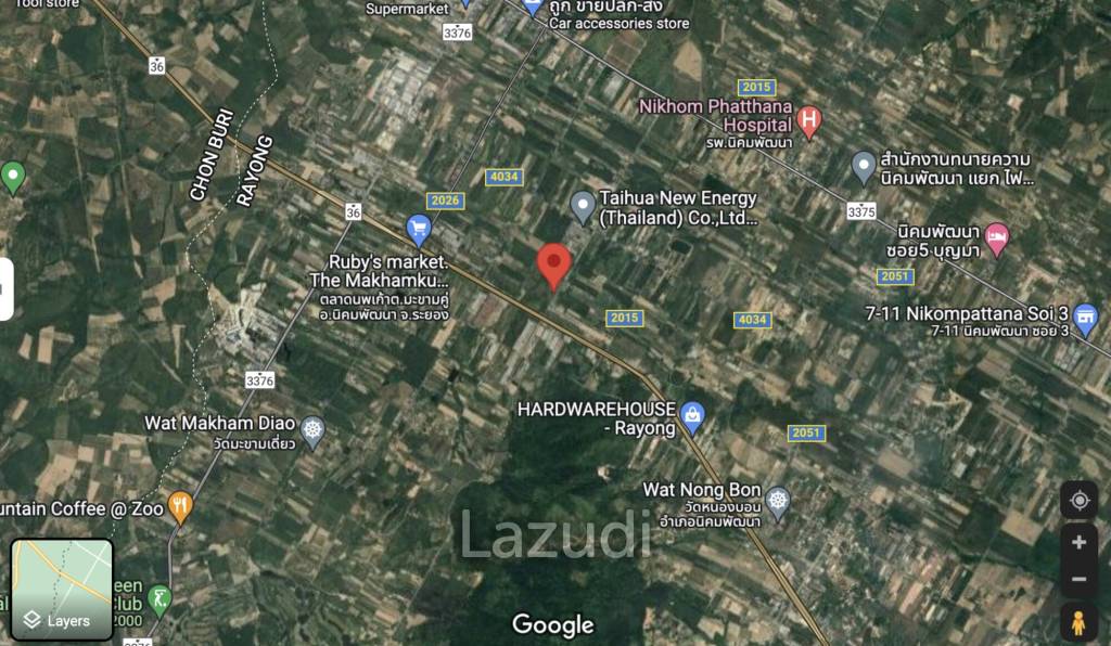 Industrial Land for sale in Rayong on Route 36