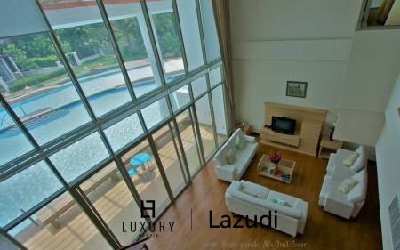 SPACIOUS 3 BEDROOM DUPLEX CONDO WITH DIRECT POOL ACCESS AT THE BOAT HOUSE HUA HIN