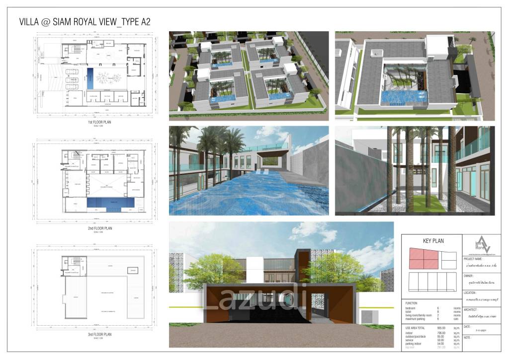 6 Bed 8 Bath 905 SQ.M The Prestige at Siam Royal View