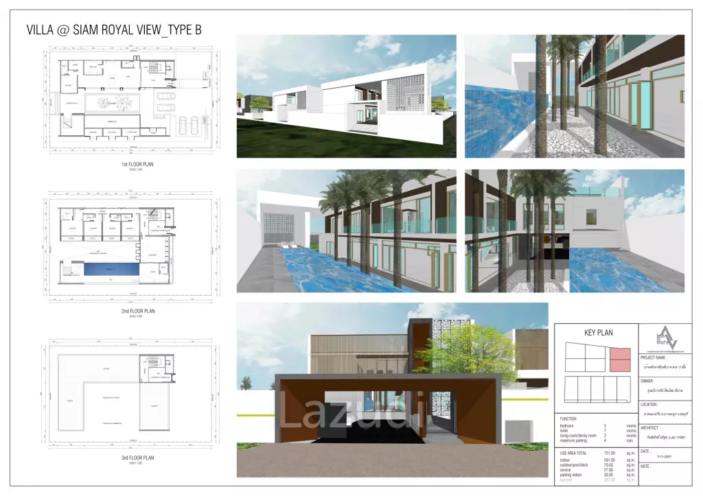 5 Bed 7 Bath 721 SQ.M The Prestige at Siam Royal View