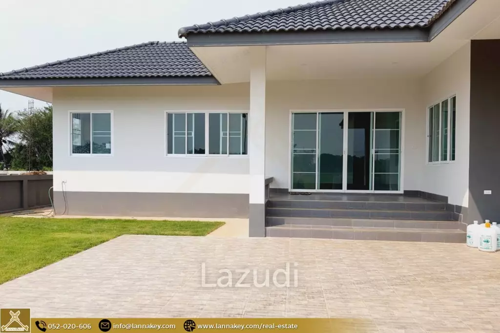 บ้านใหม่ชั้นเดียว 3 ห้องนอนในบ้านดู่ เชียงราย