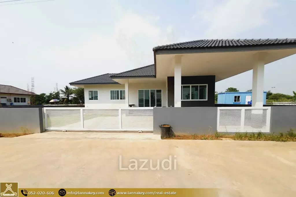 บ้านใหม่ชั้นเดียว 3 ห้องนอนในบ้านดู่ เชียงราย
