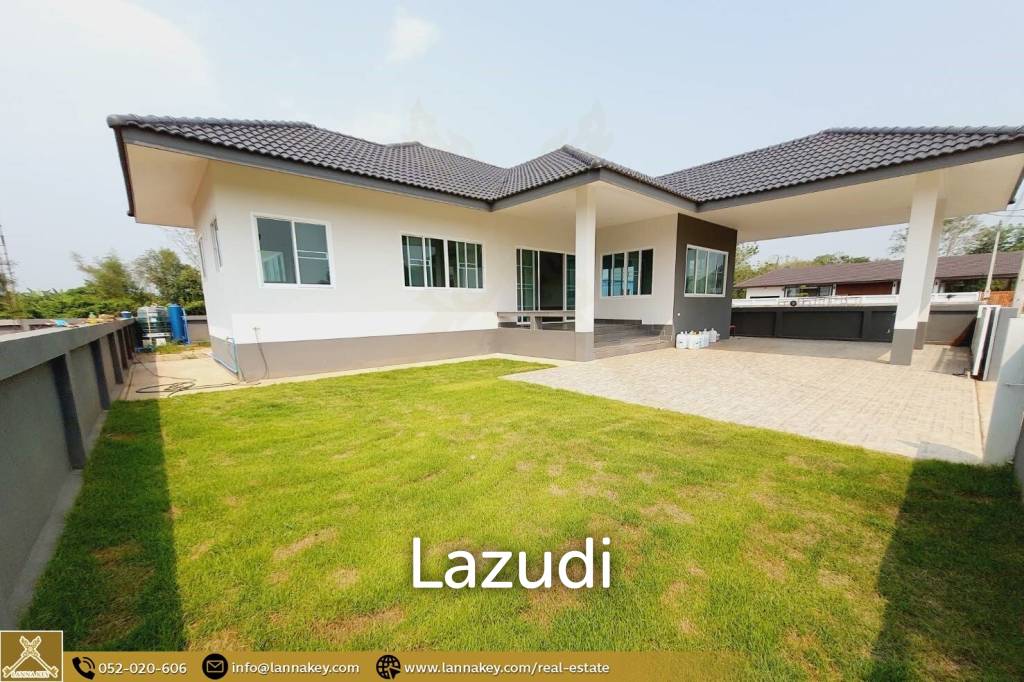 บ้านใหม่ชั้นเดียว 3 ห้องนอนในบ้านดู่ เชียงราย