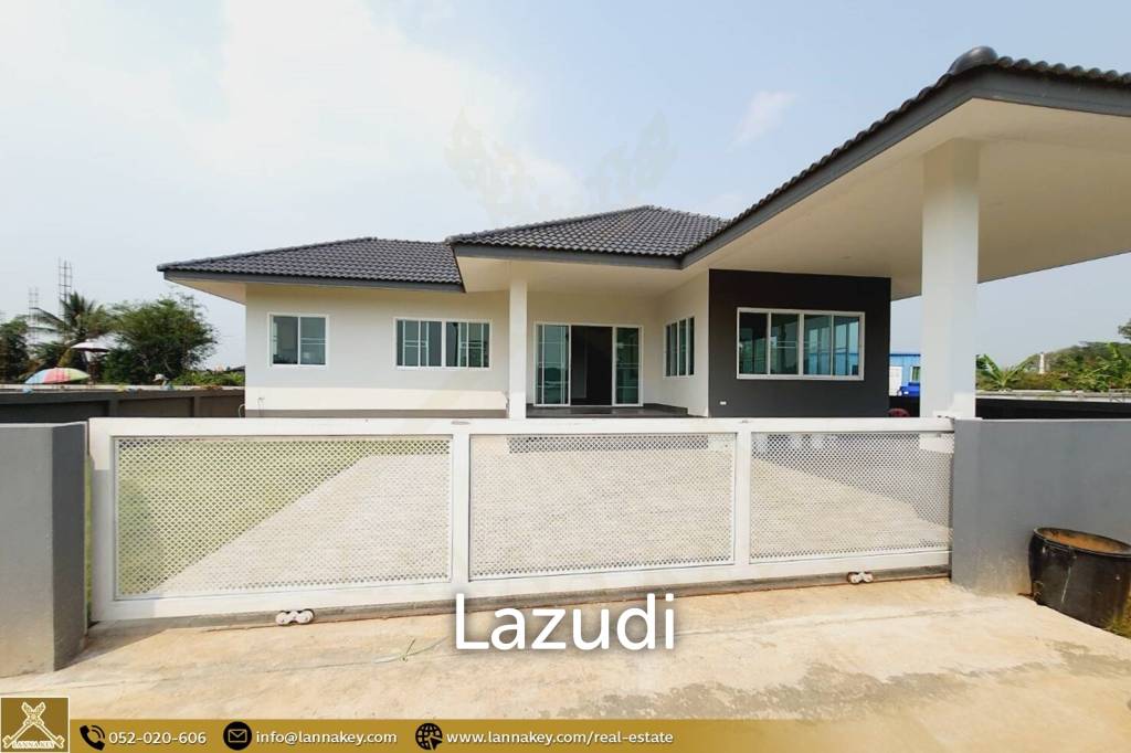 บ้านใหม่ชั้นเดียว 3 ห้องนอนในบ้านดู่ เชียงราย