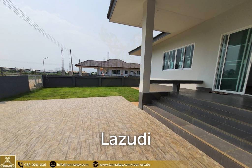 บ้านใหม่ชั้นเดียว 3 ห้องนอนในบ้านดู่ เชียงราย