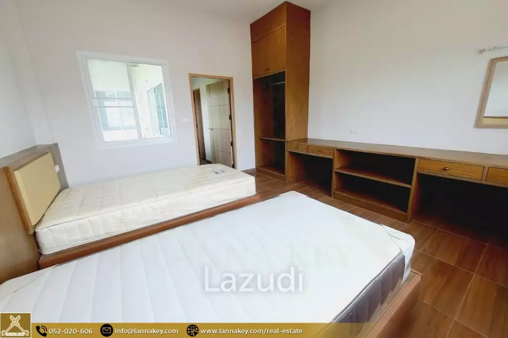 บ้านใหม่ชั้นเดียว 3 ห้องนอนในบ้านดู่ เชียงราย