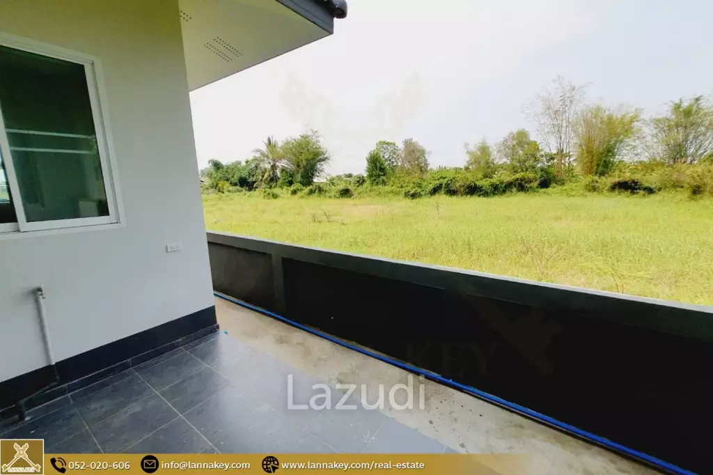 บ้านใหม่ชั้นเดียว 3 ห้องนอนในบ้านดู่ เชียงราย