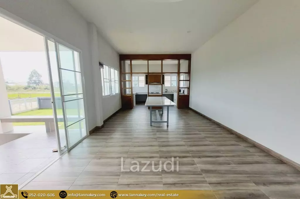 บ้านใหม่ชั้นเดียว 3 ห้องนอนในบ้านดู่ เชียงราย