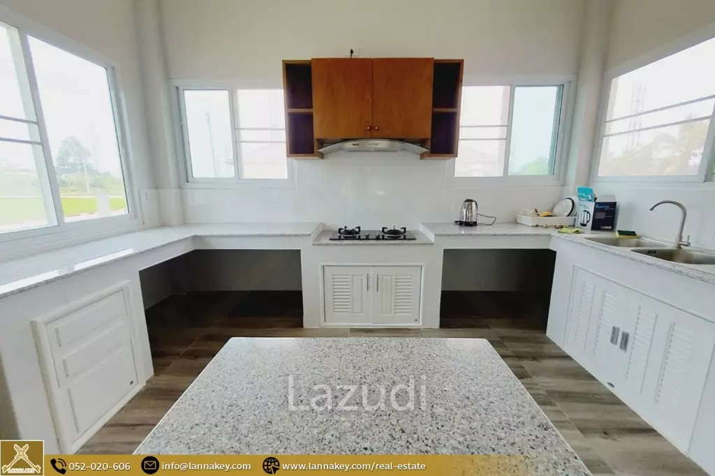 บ้านใหม่ชั้นเดียว 3 ห้องนอนในบ้านดู่ เชียงราย