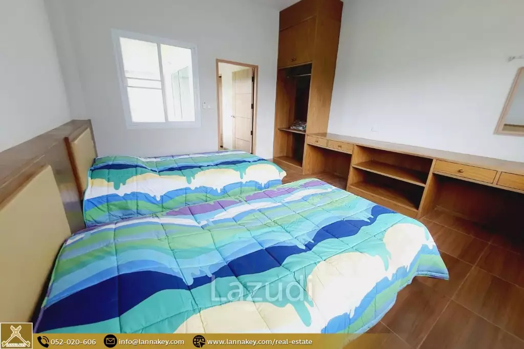 บ้านใหม่ชั้นเดียว 3 ห้องนอนในบ้านดู่ เชียงราย