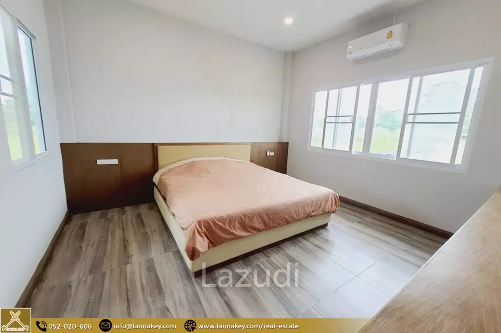 บ้านใหม่ชั้นเดียว 3 ห้องนอนในบ้านดู่ เชียงราย