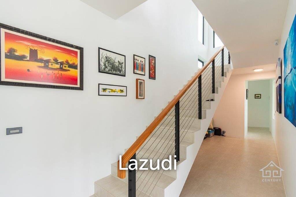 Outstanding Modern Lakeside 3 bed pool villa with 1 bed guesthouse and Maids Quarters near Black Mountain Golf Course.