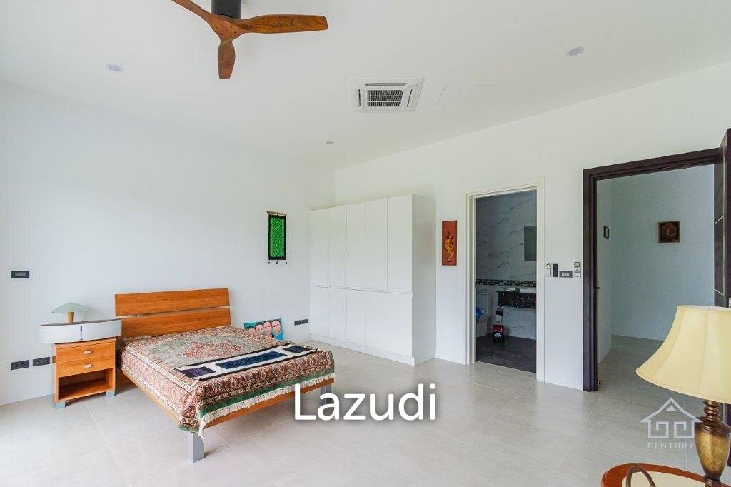 Outstanding Modern Lakeside 3 bed pool villa with 1 bed guesthouse and Maids Quarters near Black Mountain Golf Course.