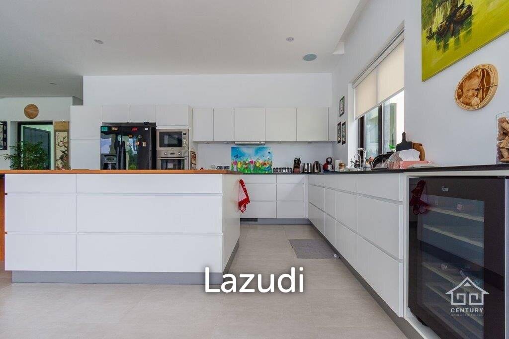 Outstanding Modern Lakeside 3 bed pool villa with 1 bed guesthouse and Maids Quarters near Black Mountain Golf Course.