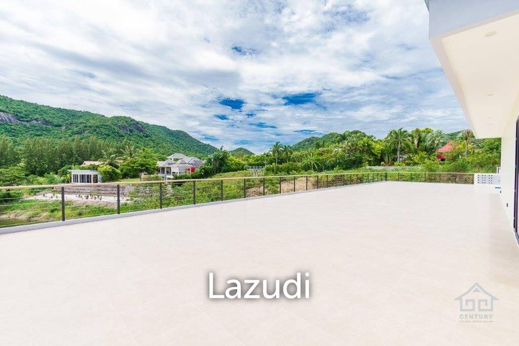 Outstanding Modern Lakeside 3 bed pool villa with 1 bed guesthouse and Maids Quarters near Black Mountain Golf Course.