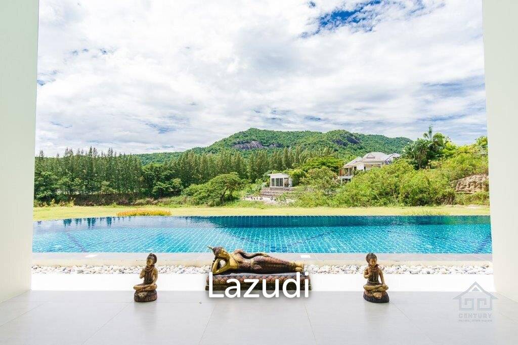 Outstanding Modern Lakeside 3 bed pool villa with 1 bed guesthouse and Maids Quarters near Black Mountain Golf Course.