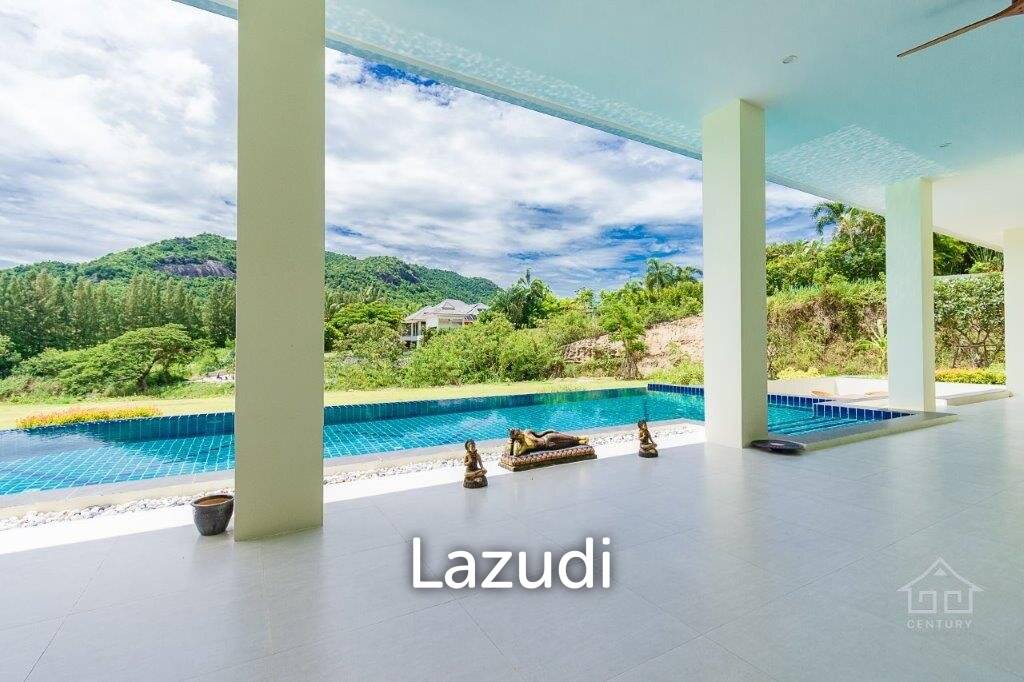 Outstanding Modern Lakeside 3 bed pool villa with 1 bed guesthouse and Maids Quarters near Black Mountain Golf Course.