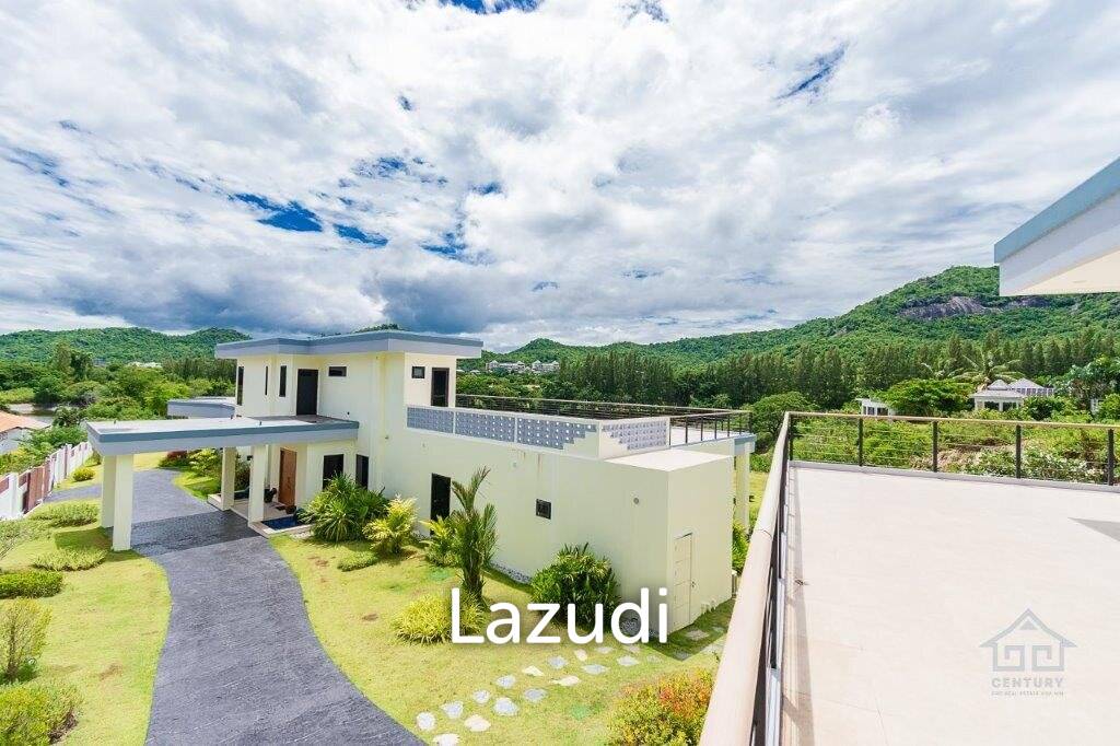 Outstanding Modern Lakeside 3 bed pool villa with 1 bed guesthouse and Maids Quarters near Black Mountain Golf Course.