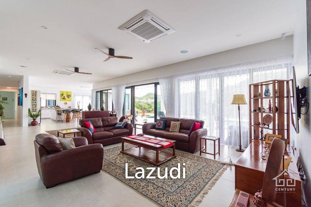 Outstanding Modern Lakeside 3 bed pool villa with 1 bed guesthouse and Maids Quarters near Black Mountain Golf Course.