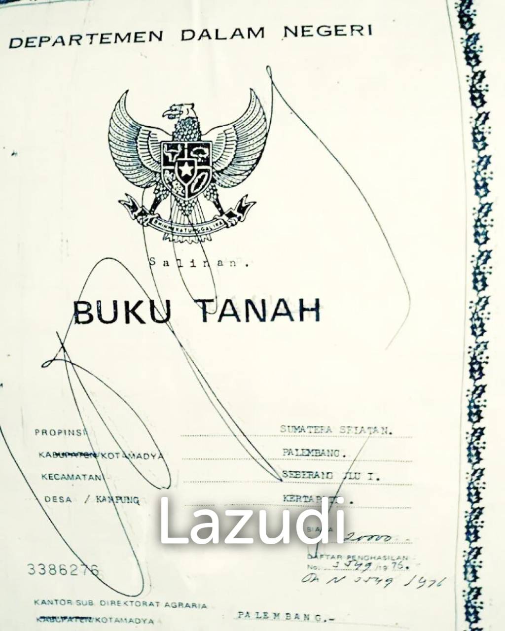 Tanah Dijual di Palembang Pinggir Jalan Dekat Citra Land Palembang, Stasiun Kertapati, Pintu Tol Palembang-Indralaya