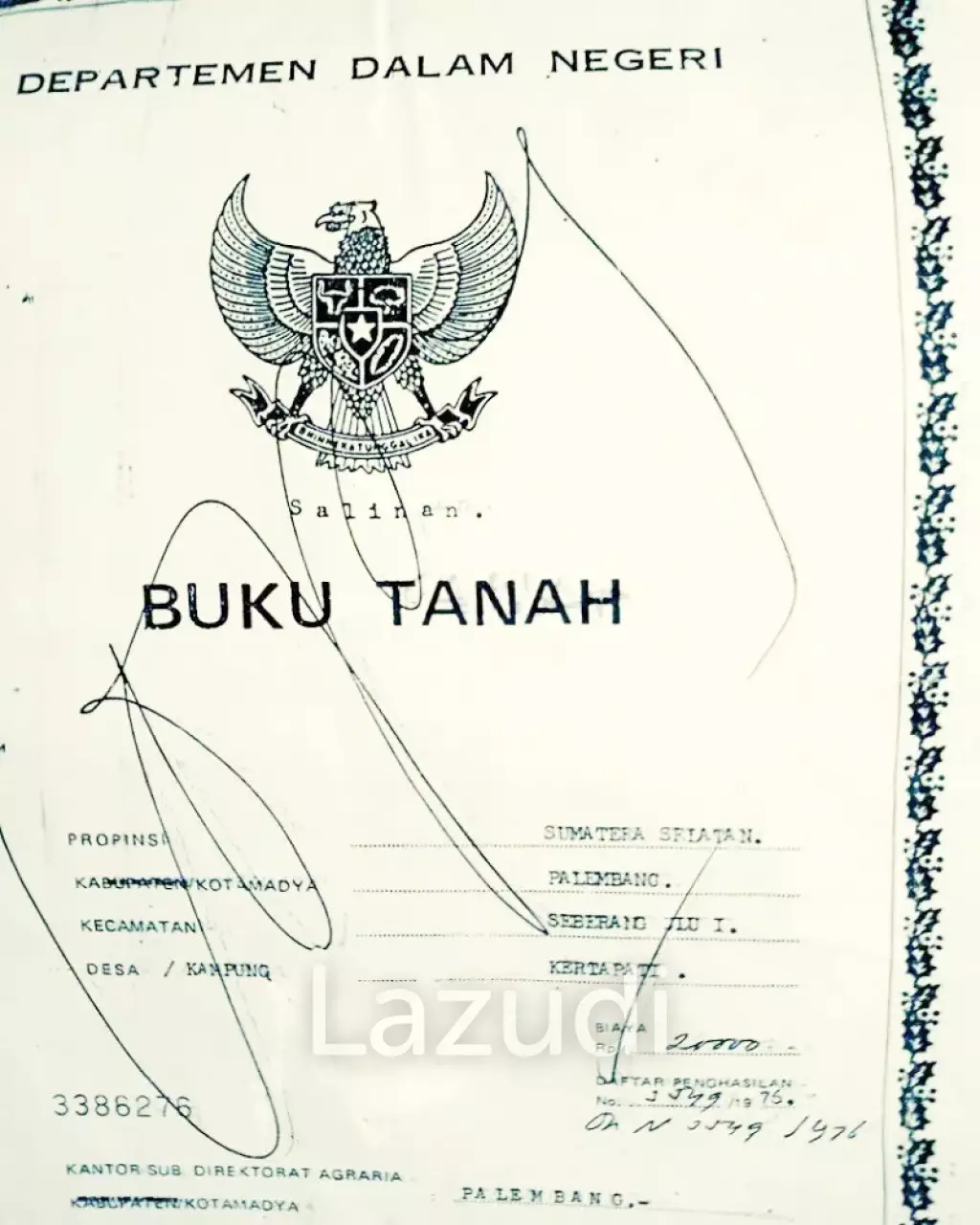 Tanah Dijual di Palembang Pinggir Jalan Dekat Citra Land Palembang, Stasiun Kertapati, Pintu Tol Palembang-Indralaya