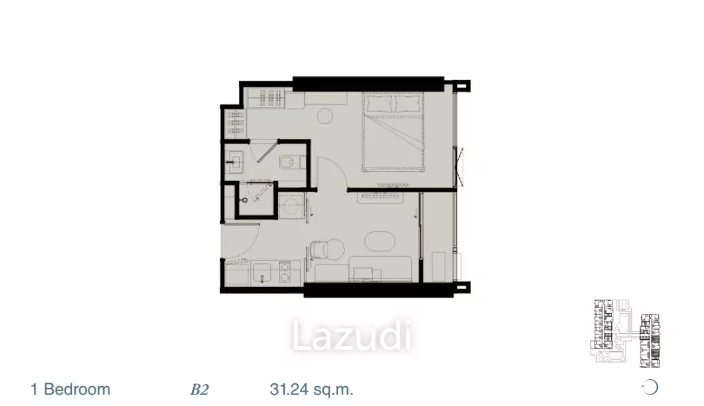 2 Bed Combine 63.40 SQ.M Reference Sathorn - Wongwianyai
