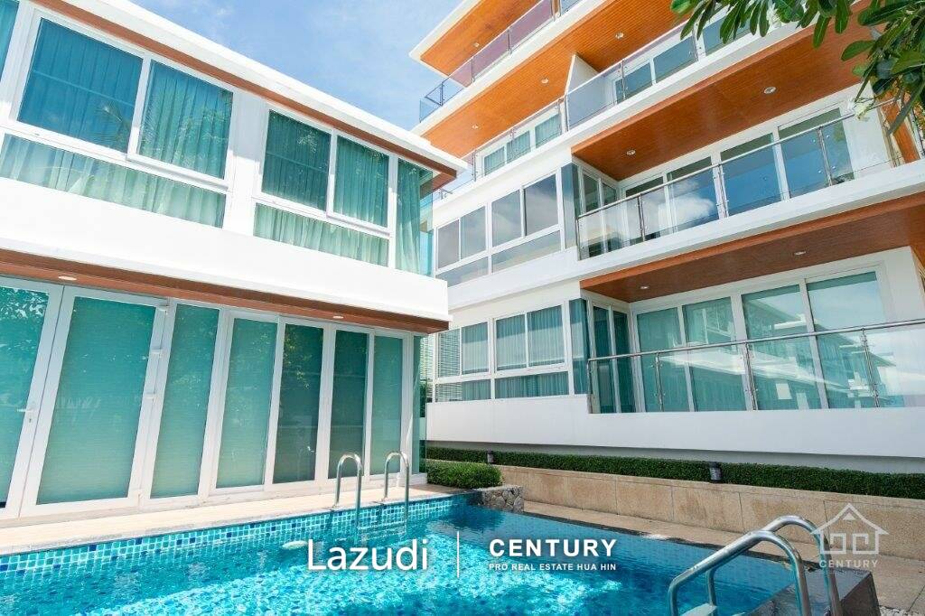 BAAN PAKARANG SISOM : Beautiful Sea views 4 bed condo on Luxury complex