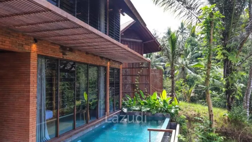 New valley river view development in Ubud