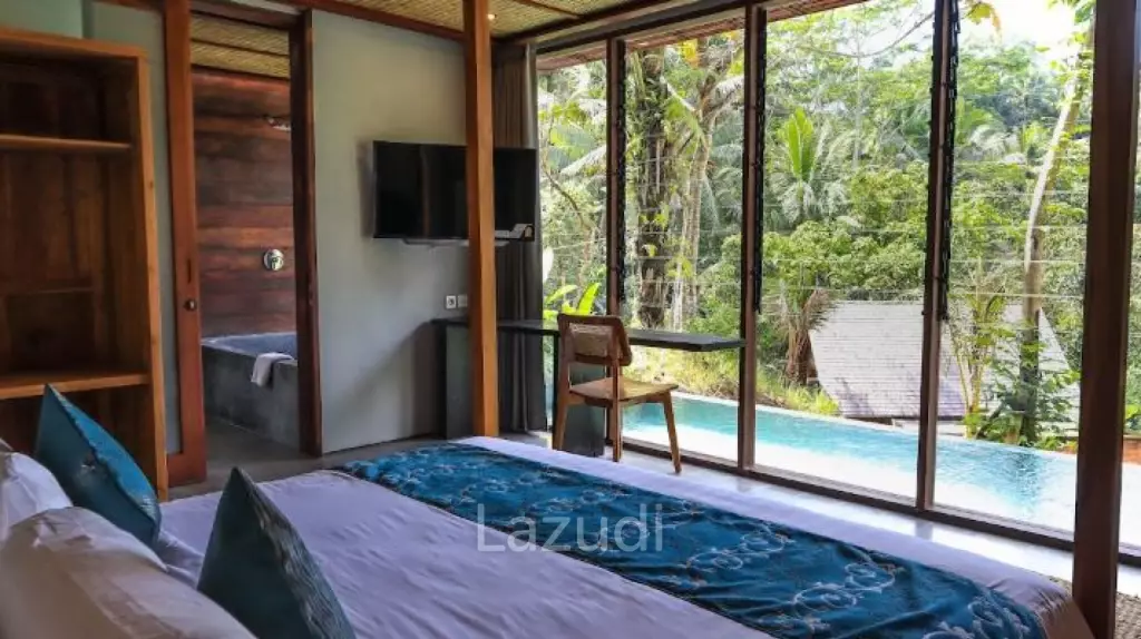 New valley river view development in Ubud