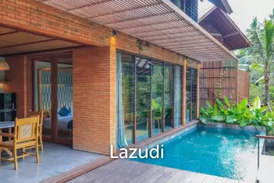 New valley river view development in Ubud