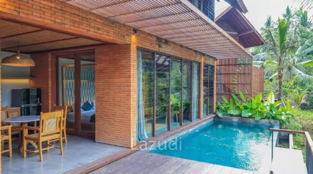New valley river view development in Ubud