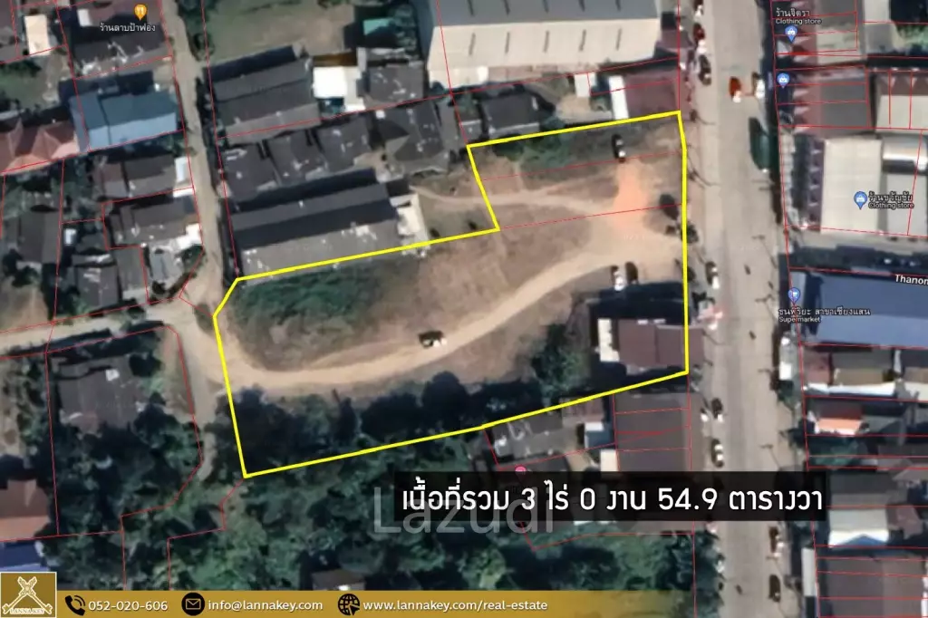 3 Rai Land For Sale In The Center Of Chiang Saen City