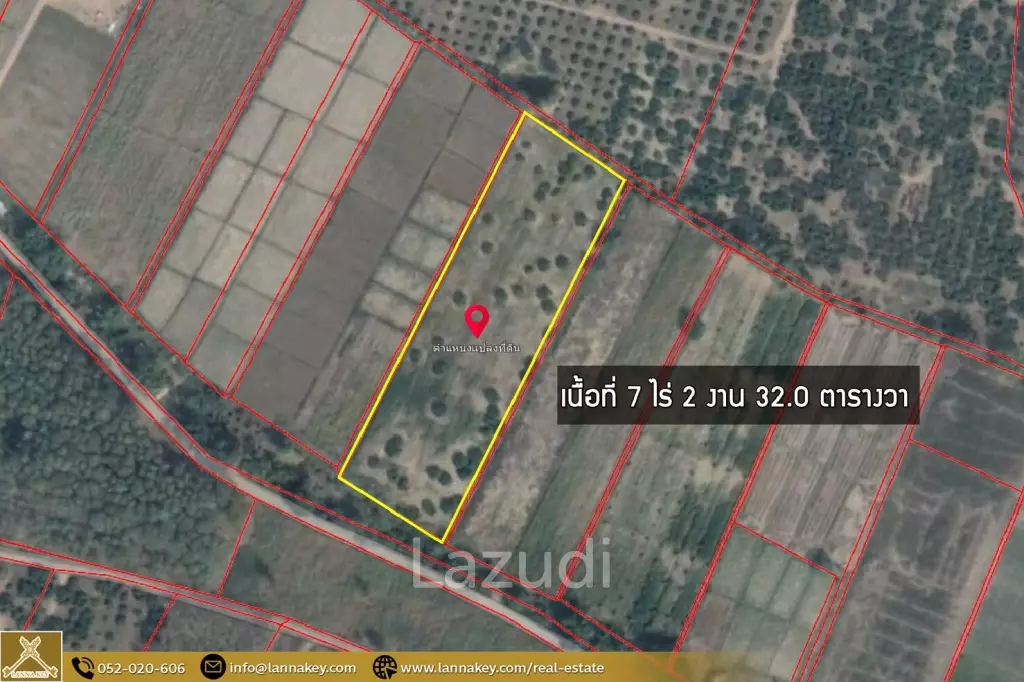 Land for Sale 7 rai in Mae Suai, Chiang Rai